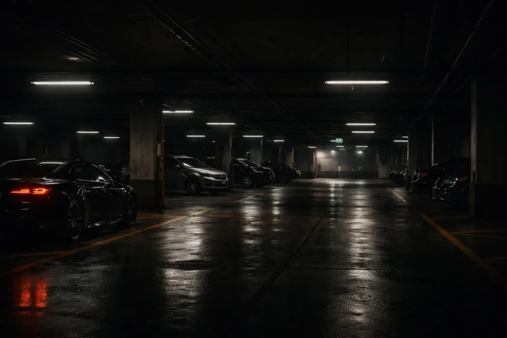 parking interior con servicio de acuda con vigilante